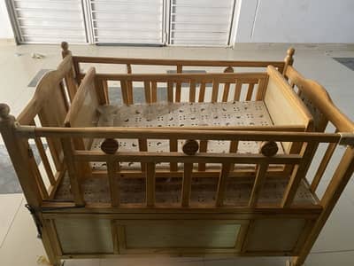 Zubaida’s Kids Crib Bed with removable swing and Storage