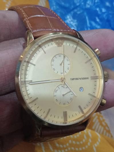 Empro Armani chronograph watch for men 43 mm dial size