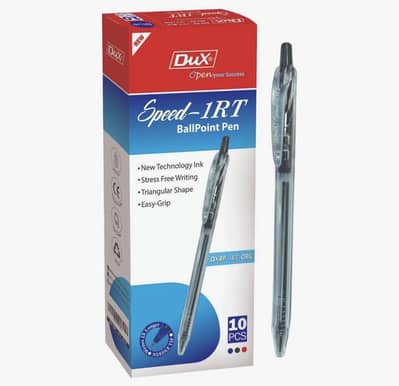 Dux Speed-1 RT Ball Pen (Box of 10 Pcs), Blue Refill