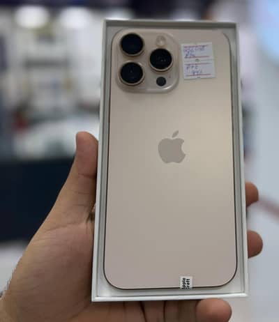 apple iphone 16 pro max 256 gb pta approved desert