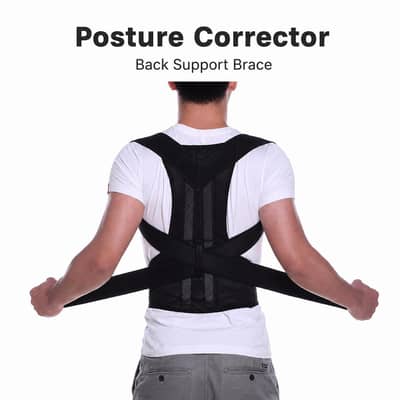 adjustable magnetic posture corrector back brace support belt.