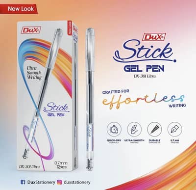 Dux Stick Gel Pen DX-301 (Box of 12 Pcs)