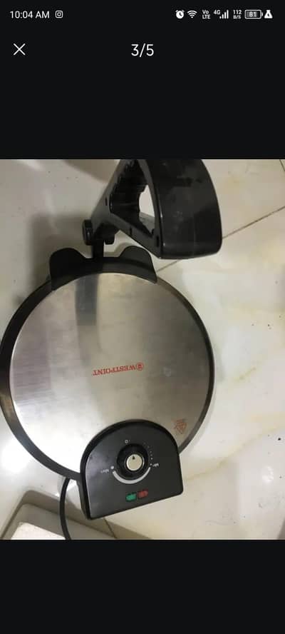 12 inch roti maker. only 2 times used