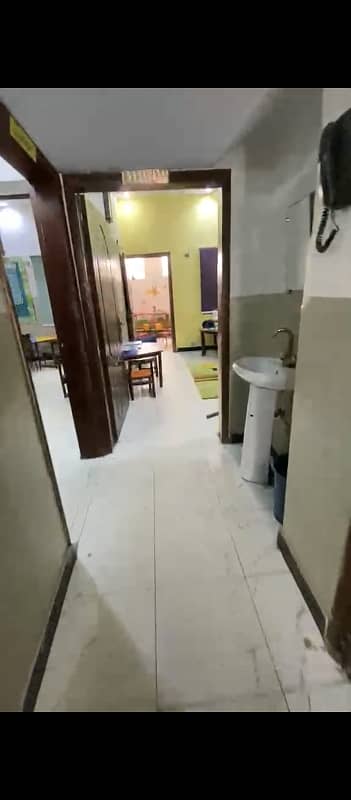 Ground Floor Portion consist 5 Rooms 3 Bath Neat and Clean condition for Software House, Pre School, nursery, wearhouse and small coaching enter, and any kind of office. Rejected