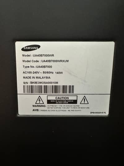 Samsung 40 slim LED tv