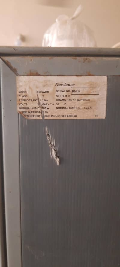 Dawlance Monogram 12cuft for  urgent sale