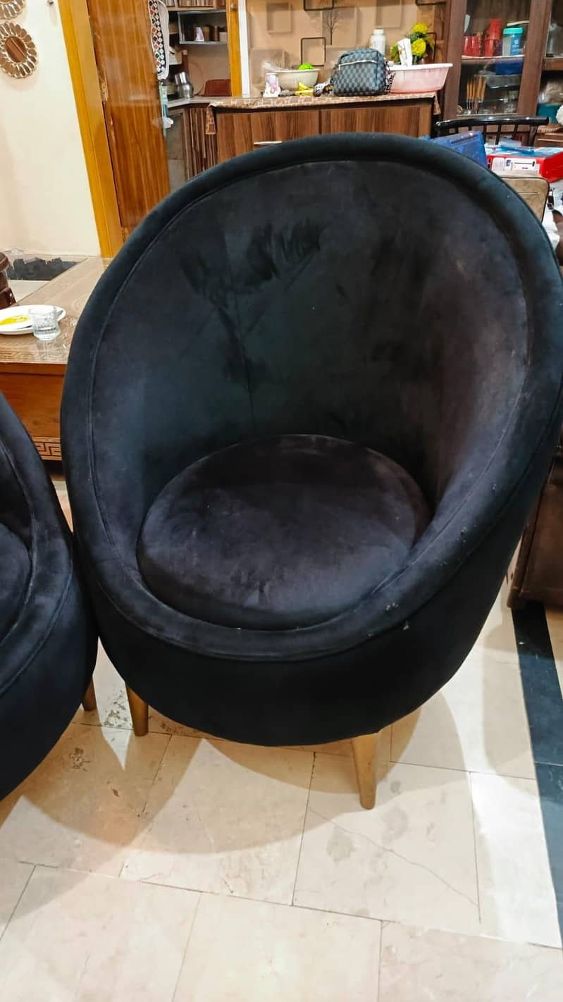 Black Sofa Set 3