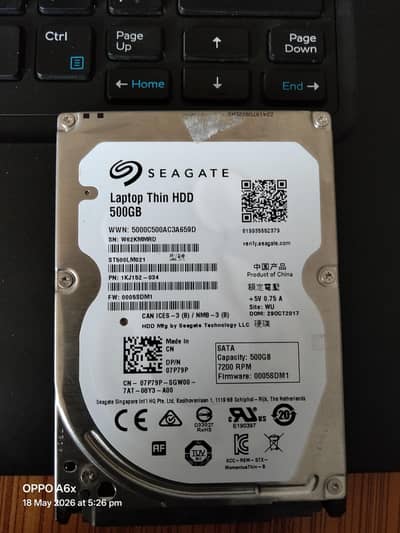Seagate laptop thin HDD 500GB