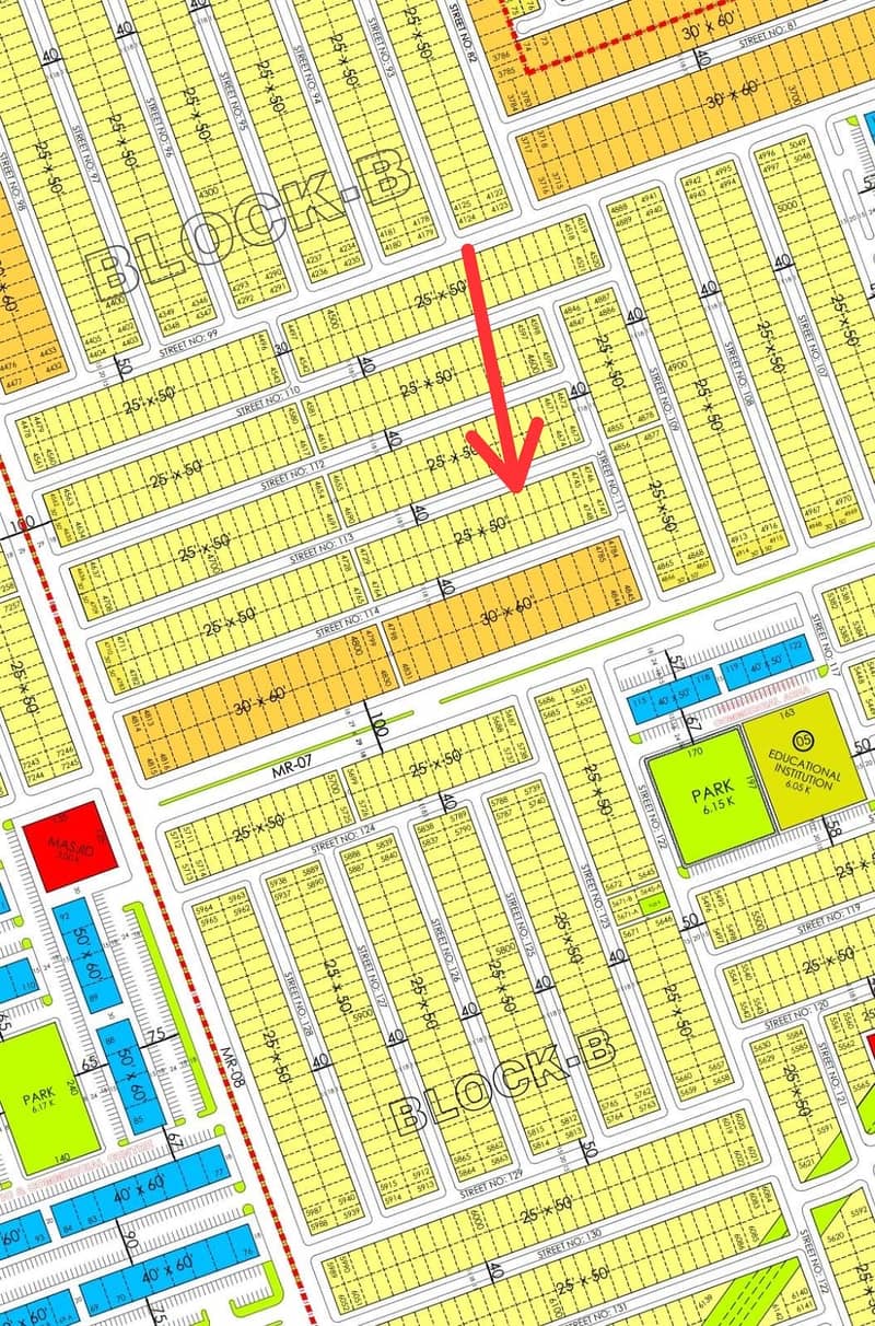 5 Marla plot B block 1