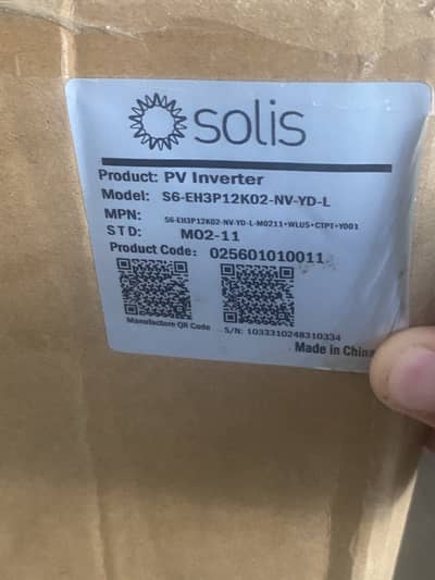 Solis 12 kva 3 Phase inverter Model : S6EH3P12KO