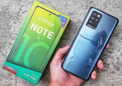 infinix note 10 pro Kisi k pas fresh mobl he to btay finger said ho