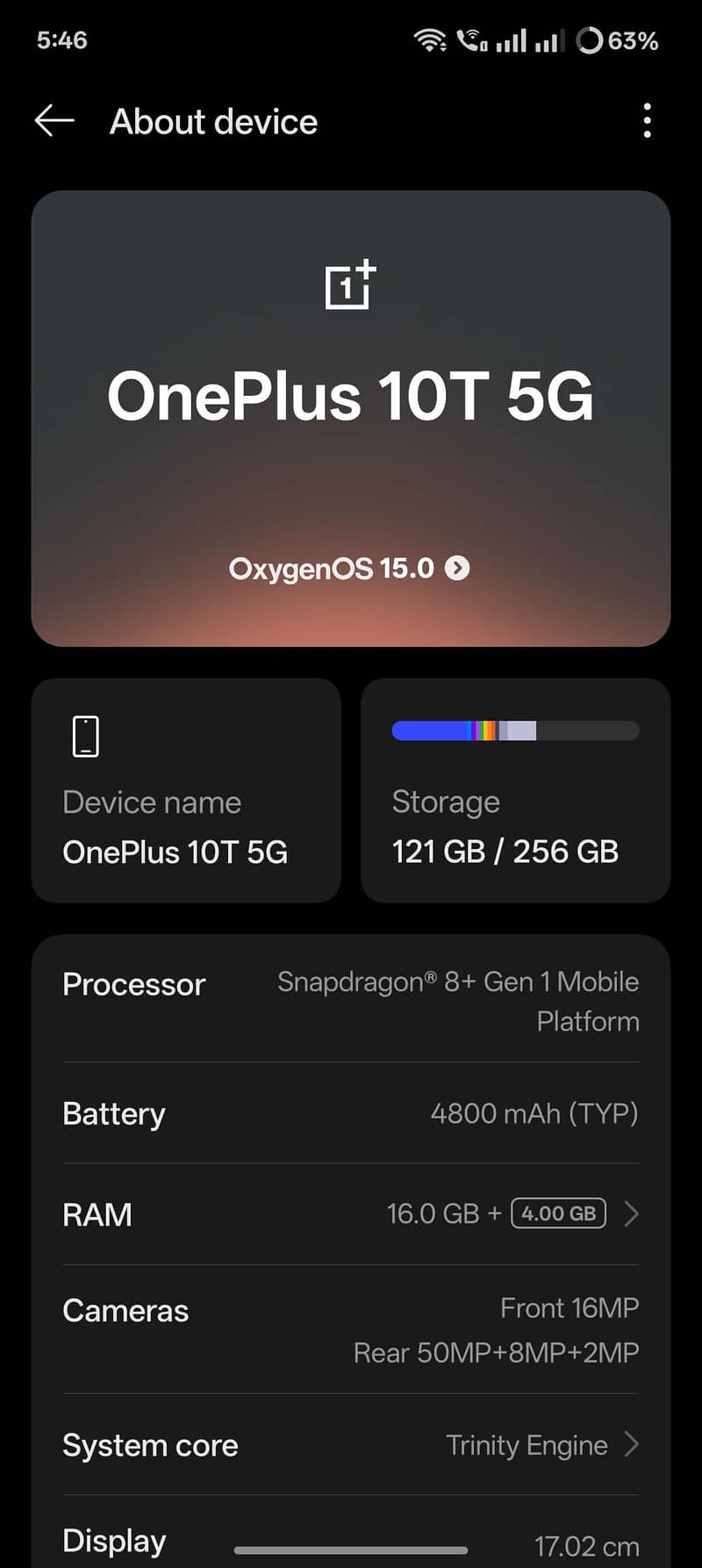 OnePlus 10t 6