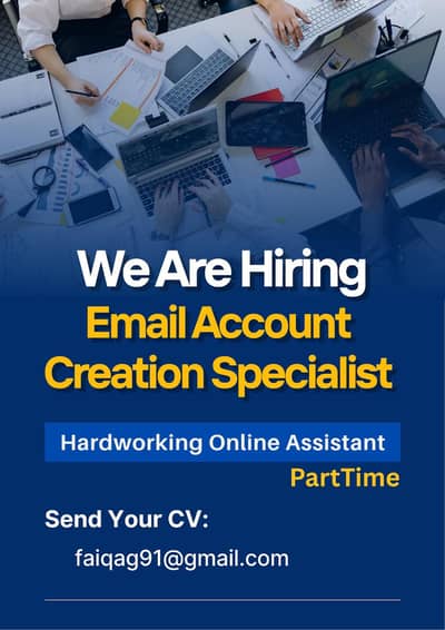 Online Email Account Creation Specialist