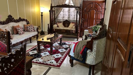 Chinioti Sofa (5 seaters) + Chinioti Jhola