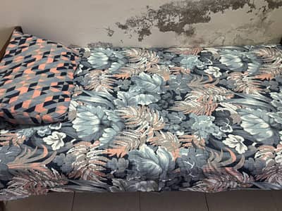 Single 6x4 Wooden Bed with Molty Foam Mattress
