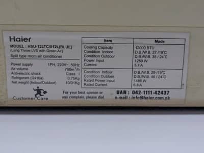 selling Haier AC 1 ton non invertor