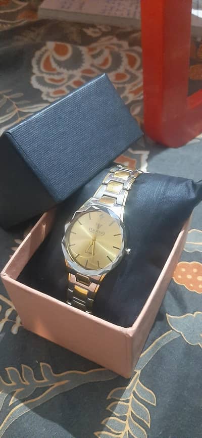 Fortune high qulaity Mens Golden Silver Watch