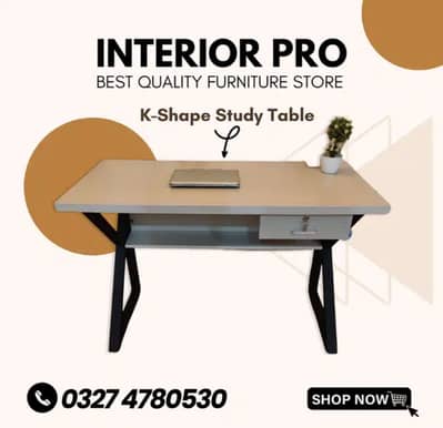 Office table -Study table- Laptop table- K shape table- Computer table