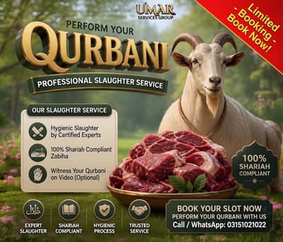 PROFESSIONAL QURBANI SLAUGHTER SERVICE”