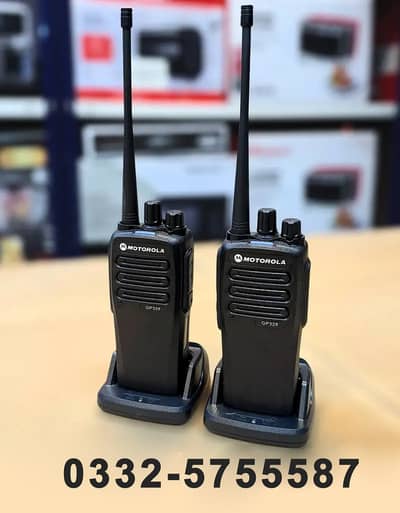 Motorola GP328 Walkie Talkie Dual Band loud Sound 2Days Battery Backup