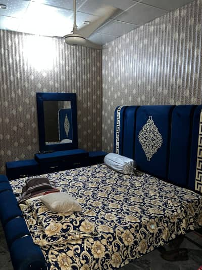 Bed with dressing