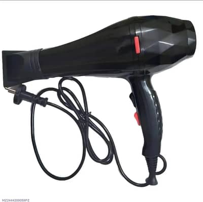 Black Hair Dryer with 3000W & 5-Temperature Control