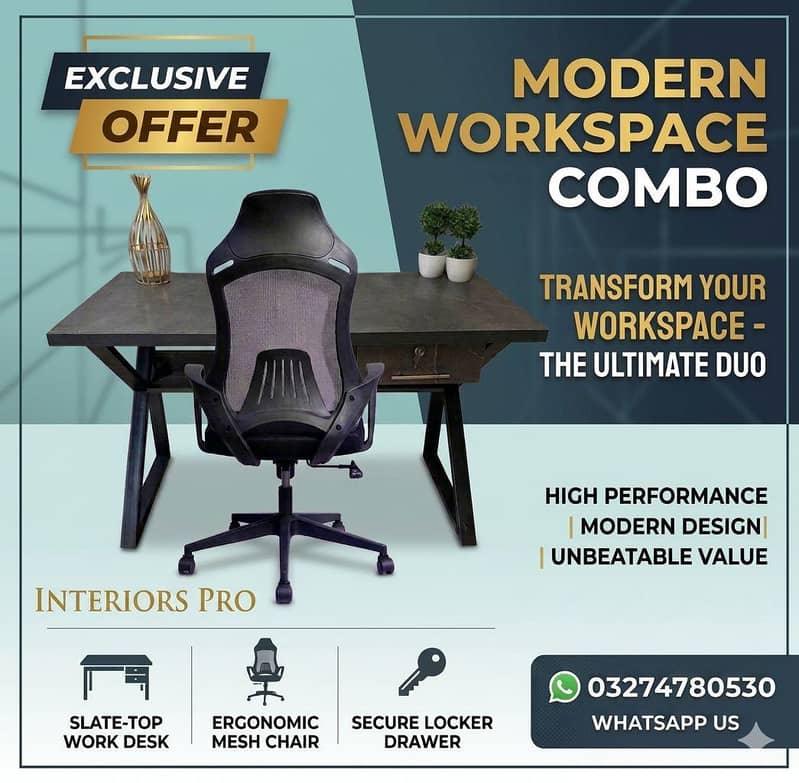 Office table -Study table- Laptop table- K shape table- Computer table 0