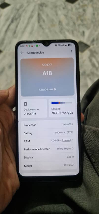 oppo a18 10/10