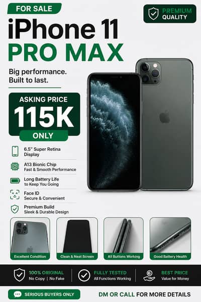 11 Pro Max 512 GB PTA Approved