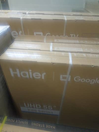 Haier Google TV UHD55",65" k85 series' for sale, Brand New,box pack.