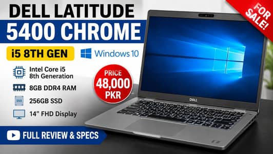 Dell Latitude 5400 Chrome For Sale | i5 8th Gen Windows 10