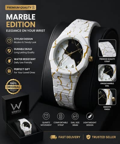 Luxury marbel edition watch ⌚  Luxury Marble Edition Watch ⌚ Luxury