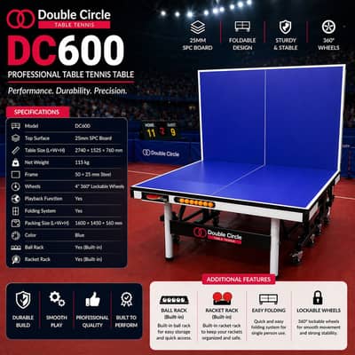 Table tennis Imported DC600 Double circle