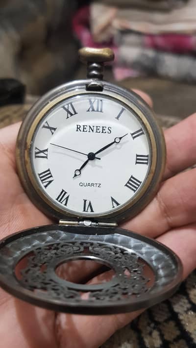 Vintage Style Pocket Watch | RENEES Quartz (Antique Look)
