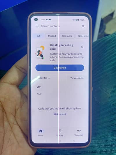 one plus 8t single  line led  panel
