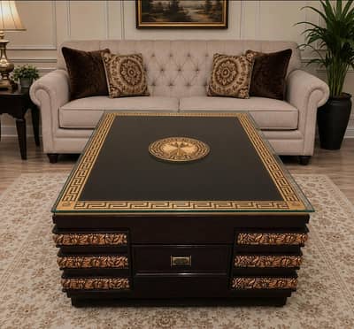 solid wood center table
