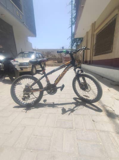 Bicycle with gears 22 size disc brakes all working