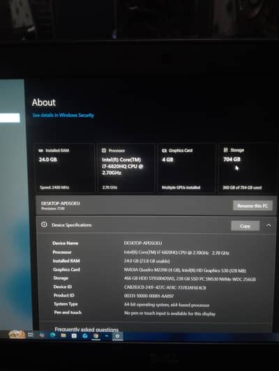 Dell Precision 7510 Workstation