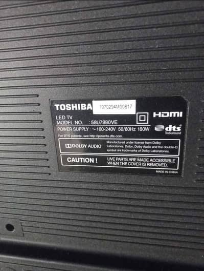 LED TV - Brand Toshiba - board change TCL