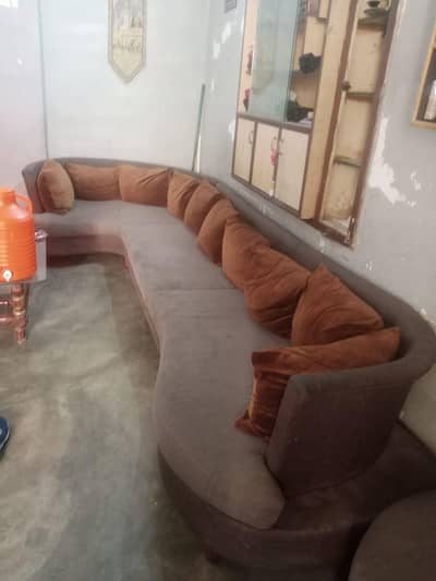 18 Seater L Shape Sofa Set with 18 Cushions Luxury Lounge Sofa