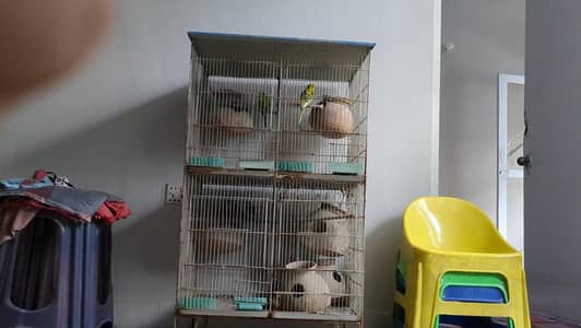 4 section Birds Cage for sale in Karachi