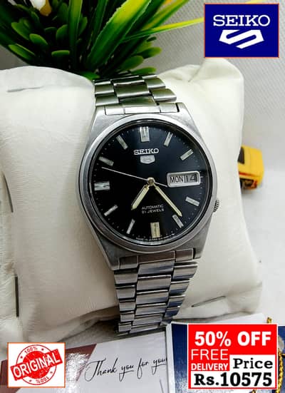 Seiko 5 Citizen Orient Automatic Pre-Owned watch Japan 03161737353