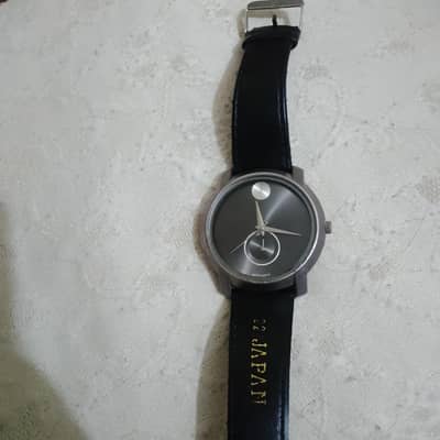 Original Movado Bold Swiss movement watch elegant black minimalist .