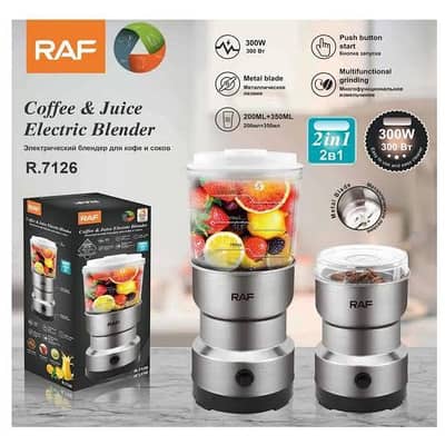 2 in 1 RAF Coffee & Juice Electric Blender/cod available