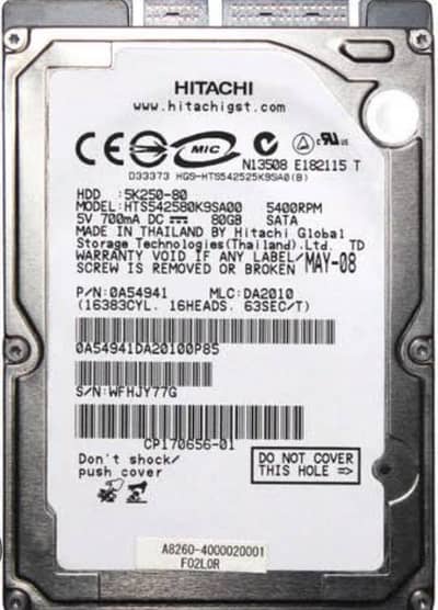Hitachi 2tb sata branded hard ddisk