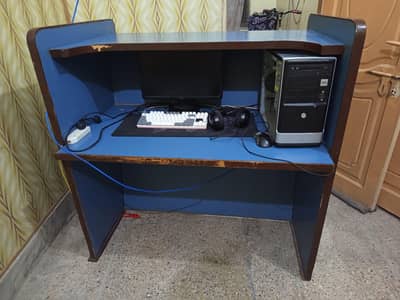 wooden bank Table