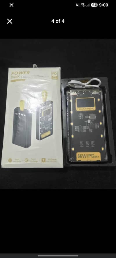 20,000mah power bank with leads