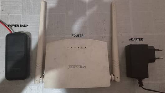 MT-Link Wifi Router with power bank & adapter