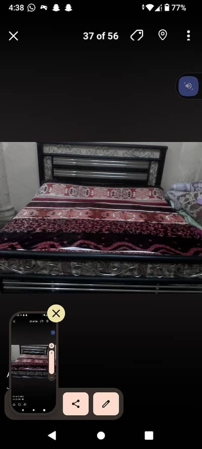 king size bed avail new condition