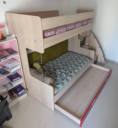 Interwood Wilson bunkbed - Red and Grey